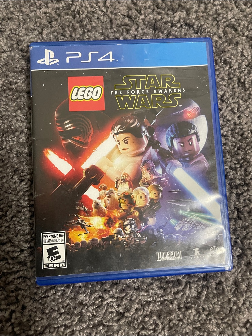 Lego Star Wars PS4 Game - Blue, Red, Black Cover